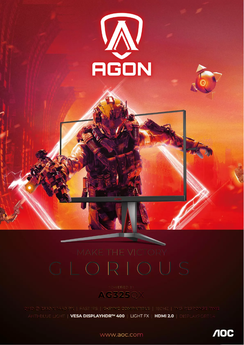 Page n°1 - Catalogue AOC AGON AG325QX