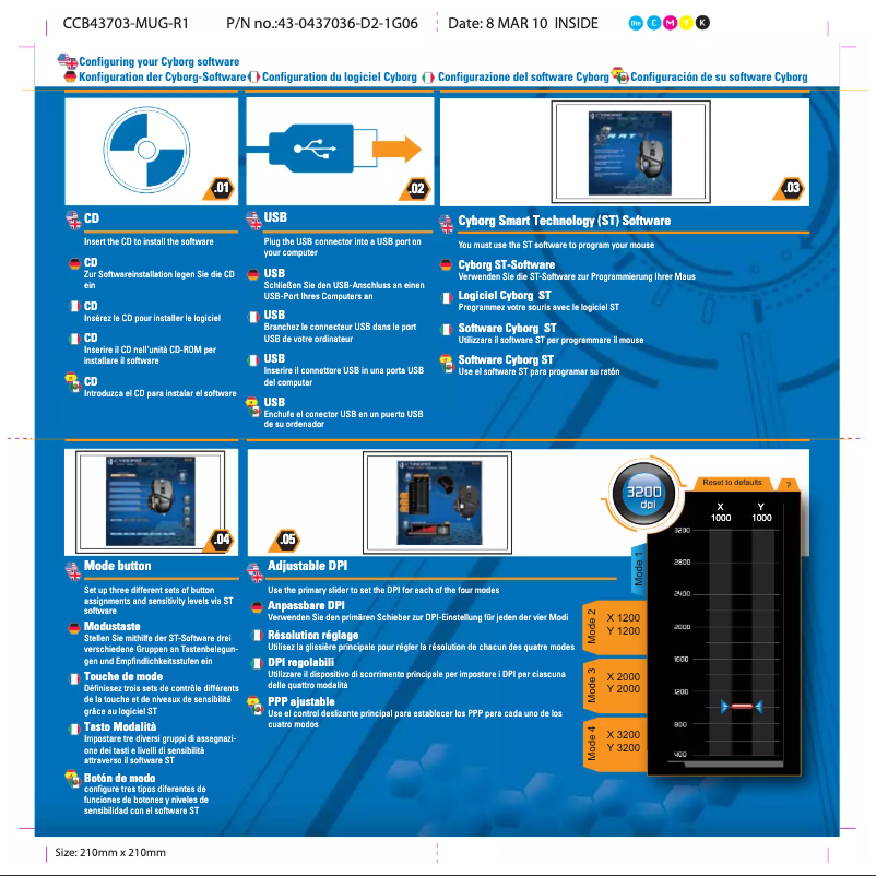 Image de la première page du manuel de l'appareil R.A.T 3