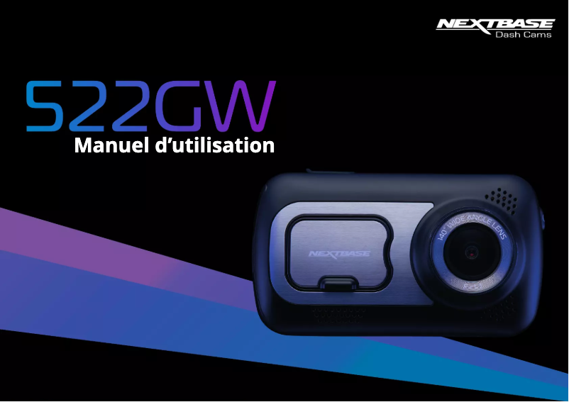 Page 1 de la notice Manuel utilisateur Nextbase 522GW
