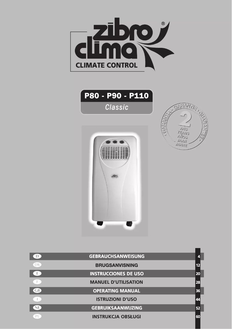 Image de la première page du manuel de l'appareil P 80