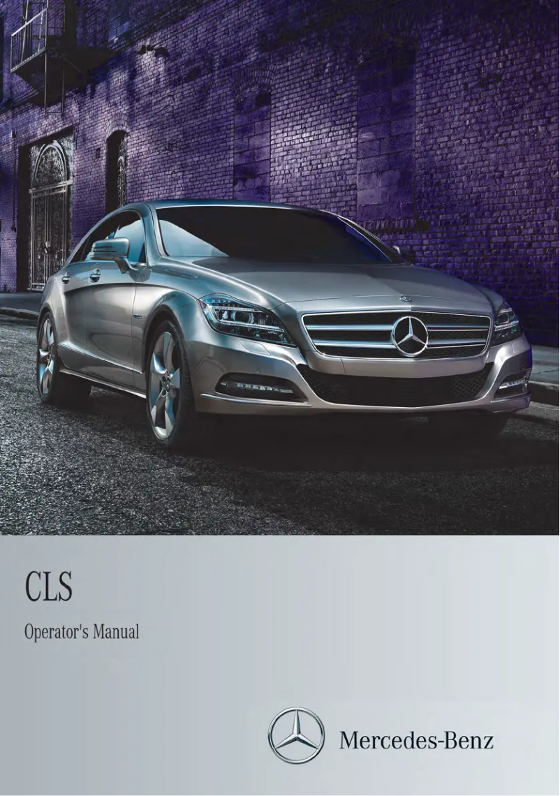 Page 1 de la notice Manuel utilisateur Mercedes-Benz CLS-Class Coupe (2013)
