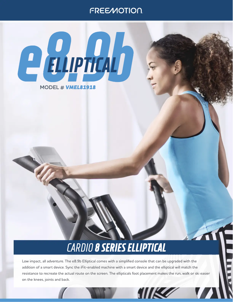 Page n°1 - Manuel utilisateur FreeMotion e8.9b