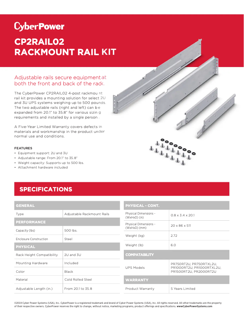 Image de la première page du manuel de l'appareil CP2RAIL02