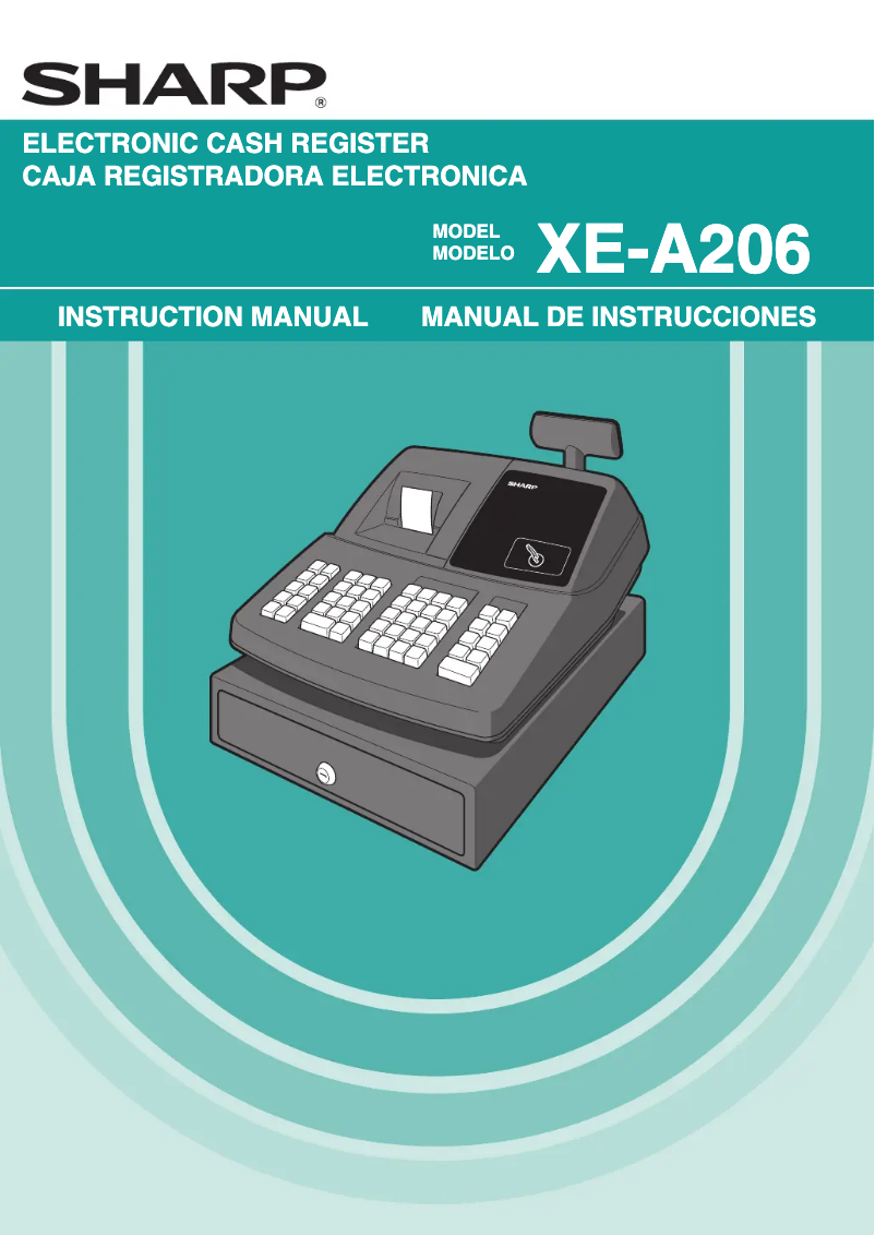 Page 1 de la notice Manuel utilisateur Sharp XE-A206