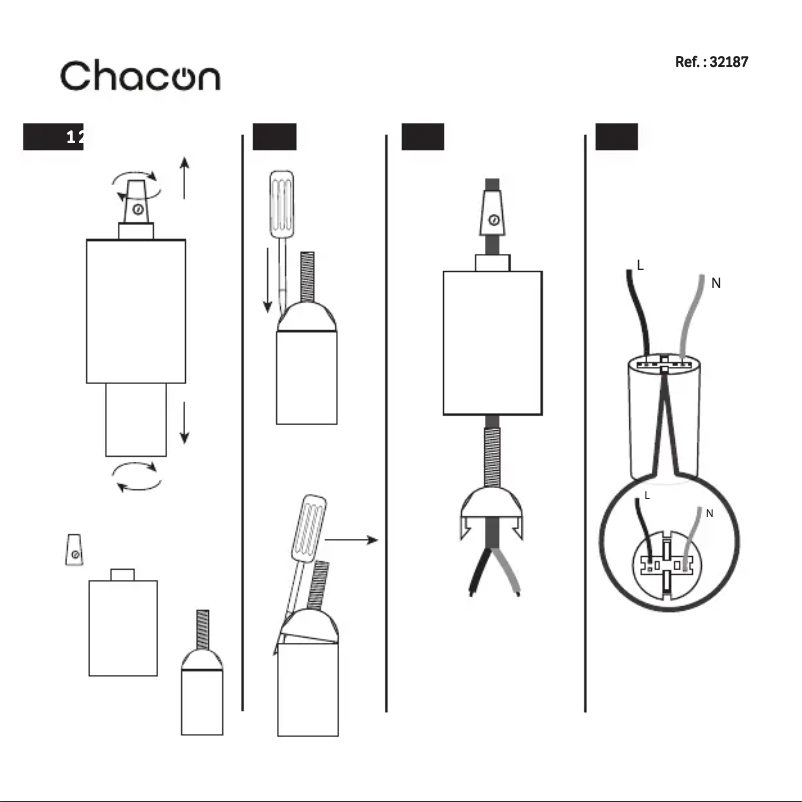 Page 1 de la notice Manuel utilisateur Chacon 32187