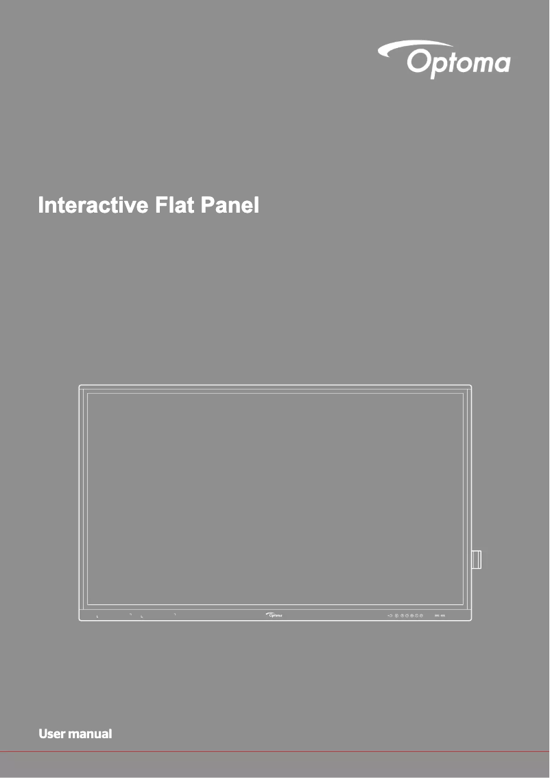 Page 1 de la notice Manuel utilisateur Optoma Creative Touch 5861RK