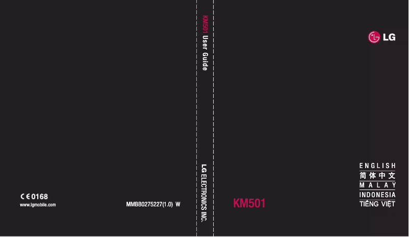 Page n°1 - Manuel utilisateur LG KM501