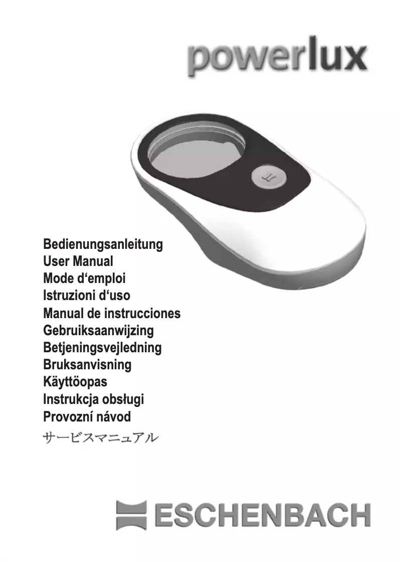 Page 1 of the manual User Manual Eschenbach Powerlux