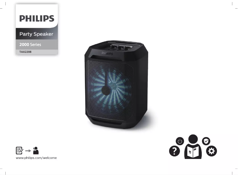 Page 1 de la notice Guide de démarrage rapide Philips TAX2208