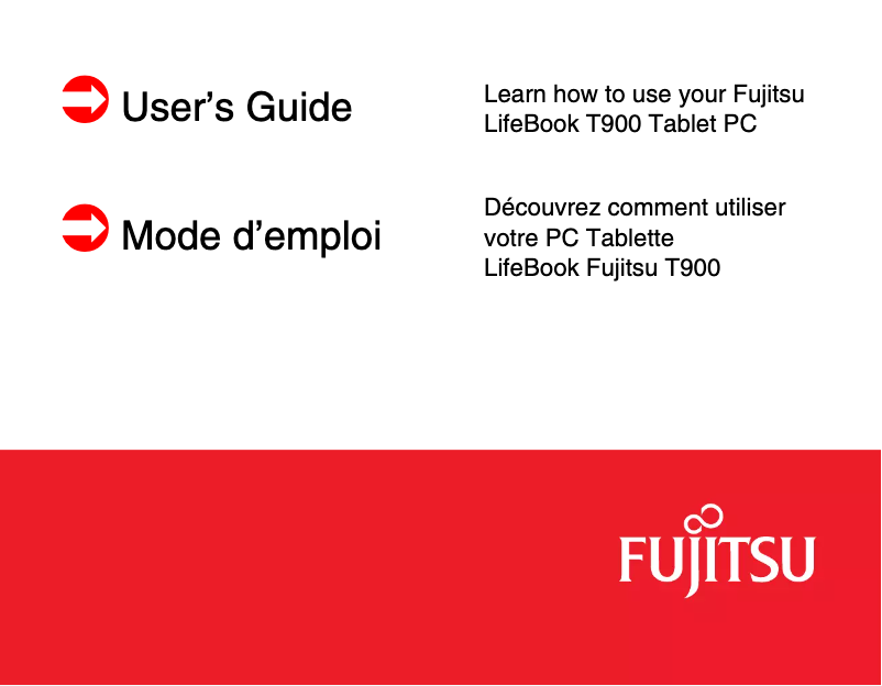 Page n°1 - Manuel utilisateur Fujitsu LifeBook T900