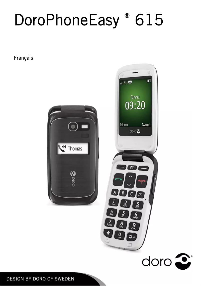 Page 1 de la notice Manuel utilisateur Doro PhoneEasy 615