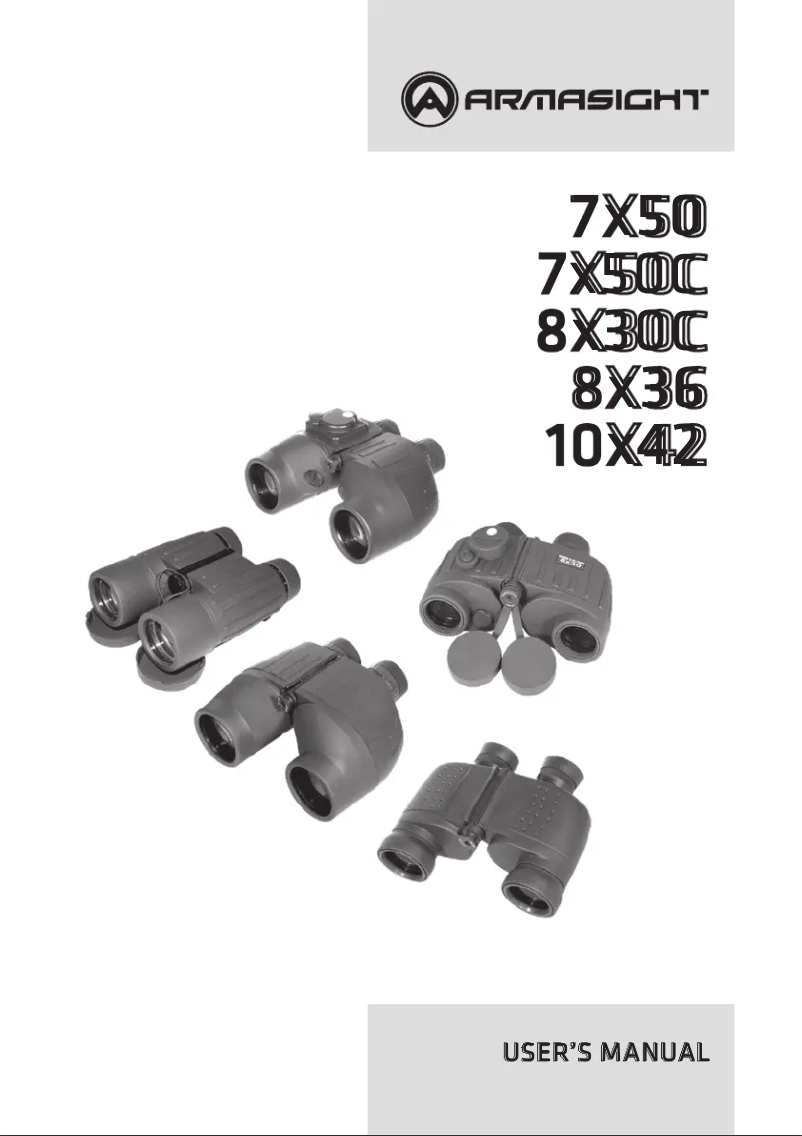 Page 1 de la notice Manuel utilisateur Armasight 7x50