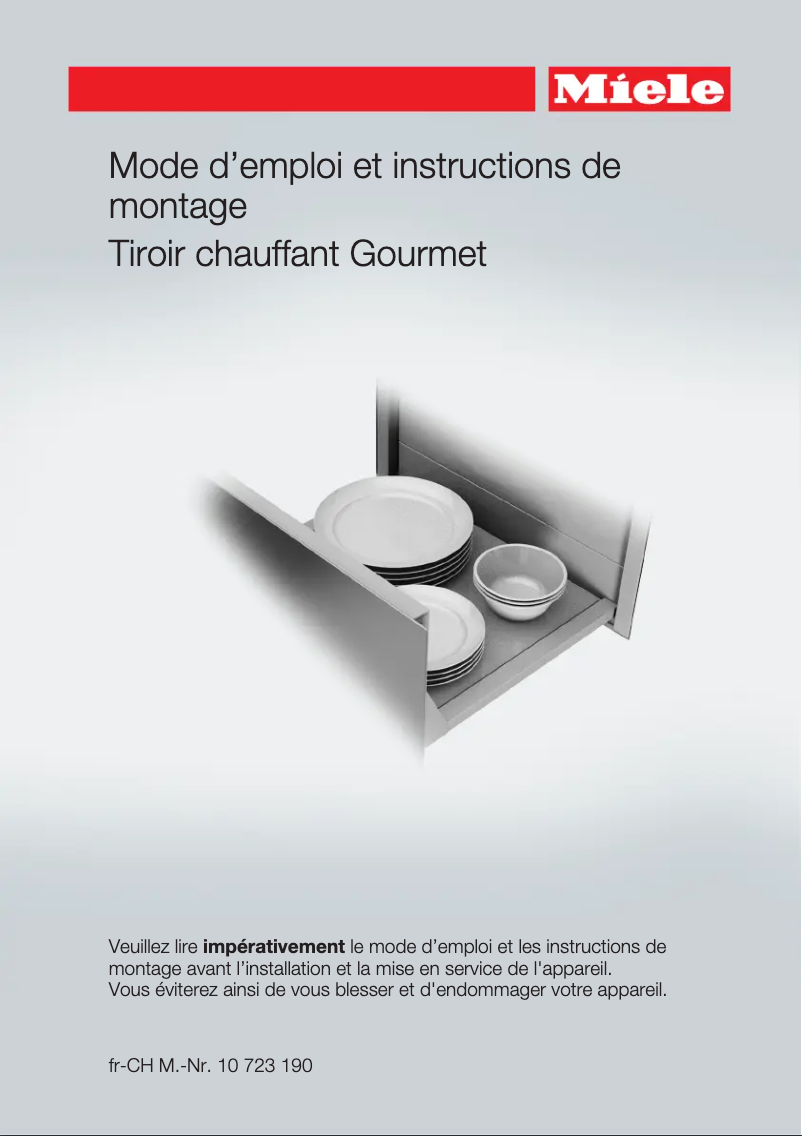 Image de la première page du manuel de l'appareil ESW 7010