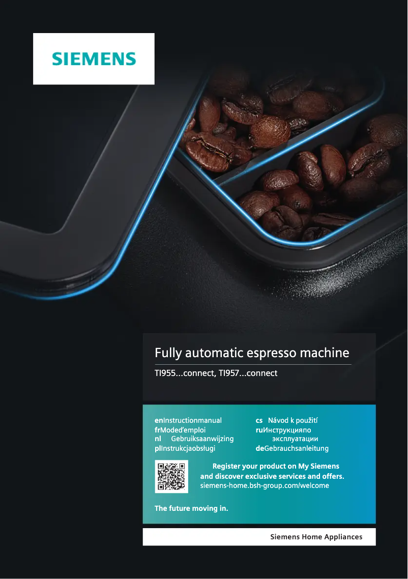 Image de la première page du manuel de l'appareil EQ.9 Plus S700 Connect TI9573X1RW