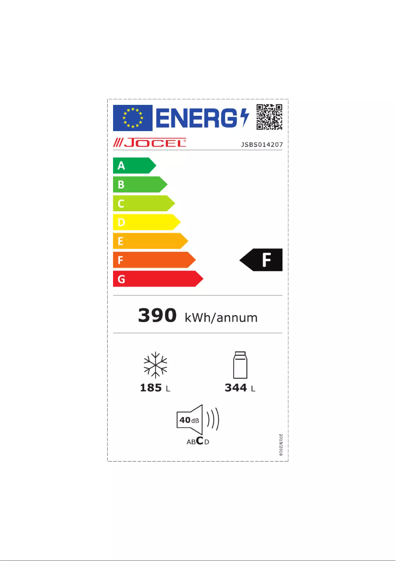 Page n°1 - Manuel utilisateur Jocel JSBS014207