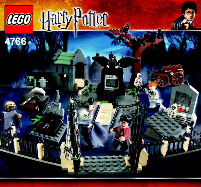 Page 1 de la notice Consignes visuelles Lego Harry Potter 4766