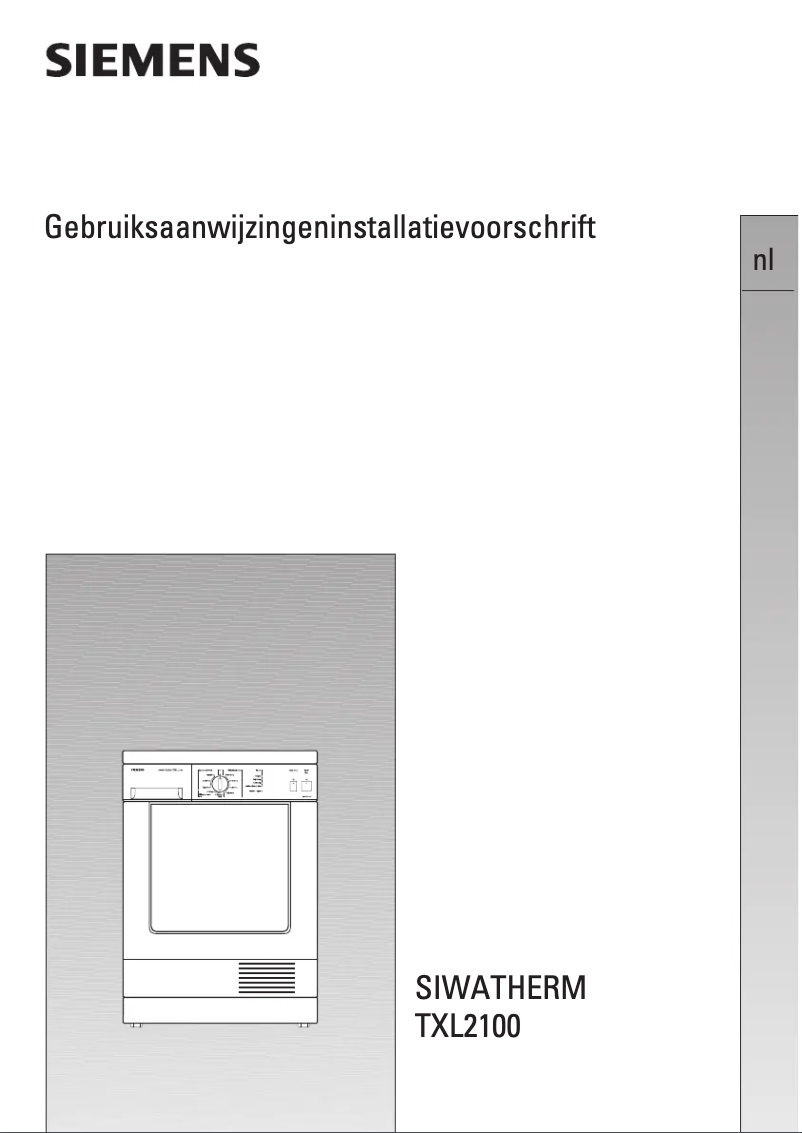 Page n°1 - Manuel utilisateur Siemens WTXL2100