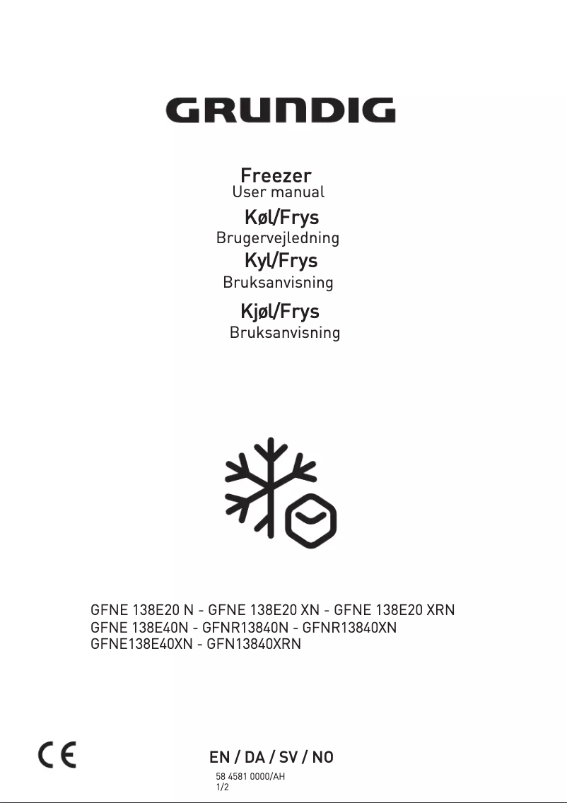 Imagen de la primera página del manual del dispositivo GFNR 13840 XN