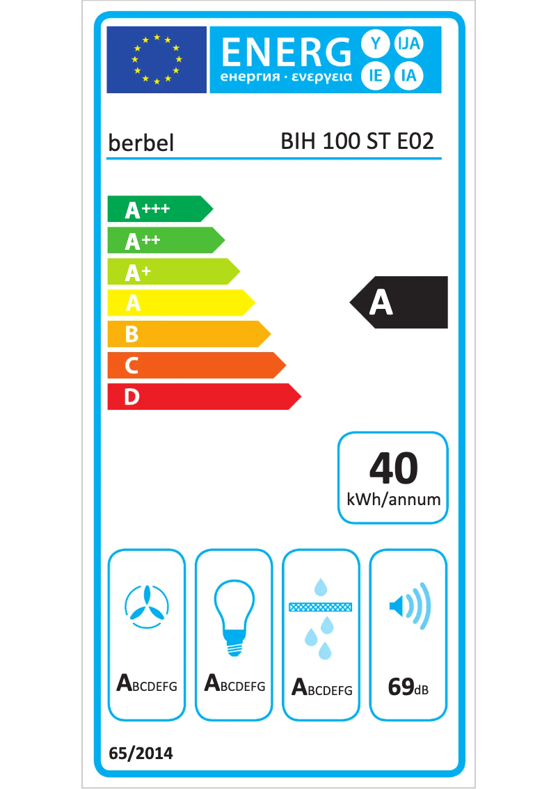 Page 1 de la notice Manuel utilisateur Berbel BIH 100 ST