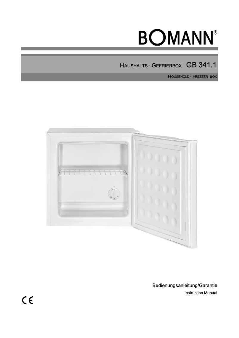 Page 1 de la notice Manuel utilisateur Bomann GB 341.1