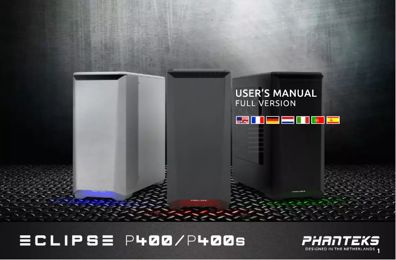 Page n°1 - Manuel utilisateur Phanteks Eclipse P400S