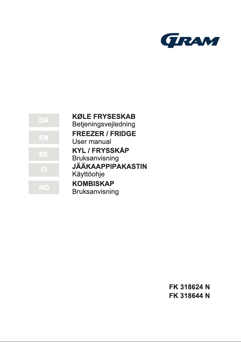 Página 1 del manual Manual de usuario Gram FK 318644 N