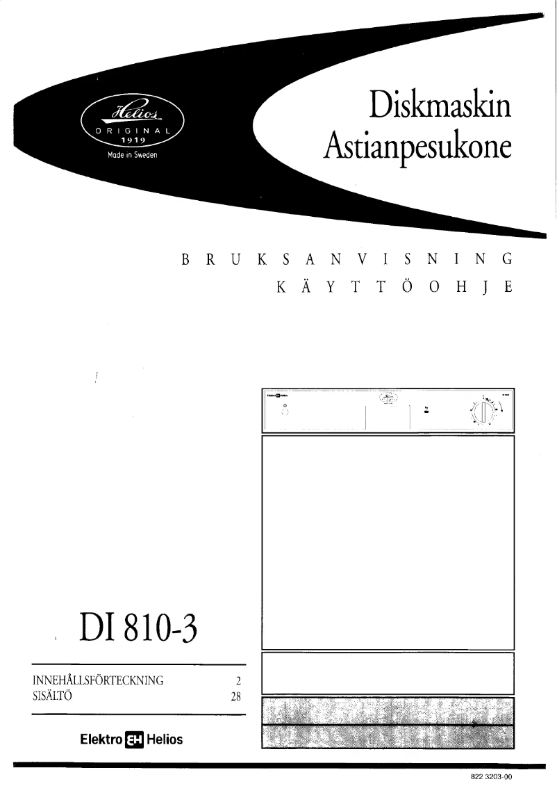 Page n°1 - Manuel utilisateur Elektro Helios DI810-3