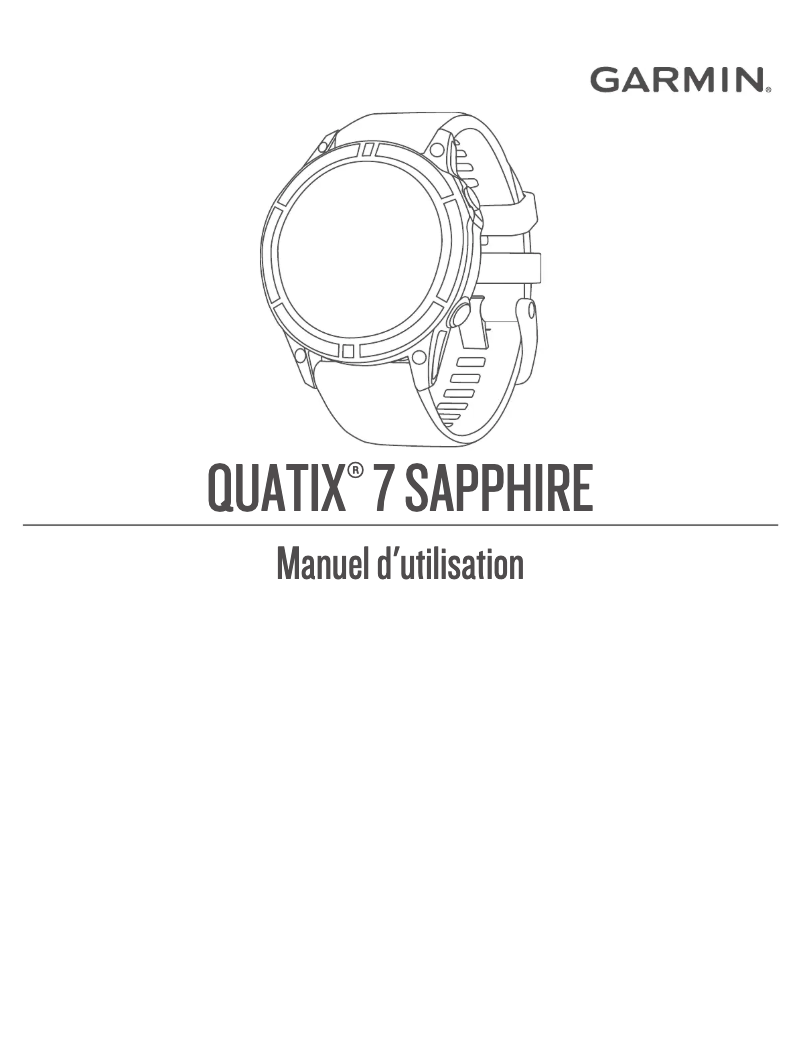 Image de la première page du manuel de l'appareil Quatix 7 Sapphire