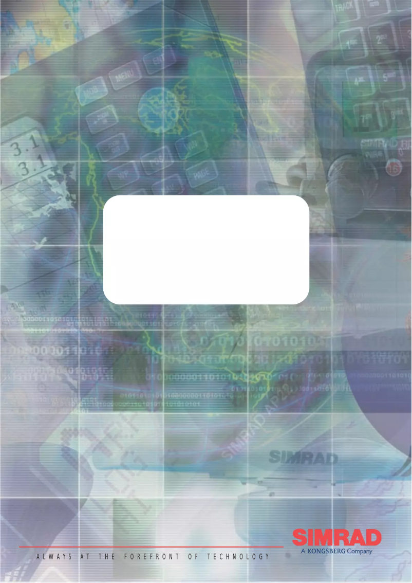 Page n°1 - Manuel utilisateur Simrad IS12