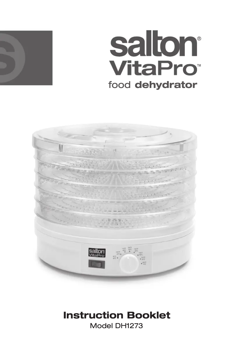 Page n°1 - Manuel utilisateur Salton DH1273A
