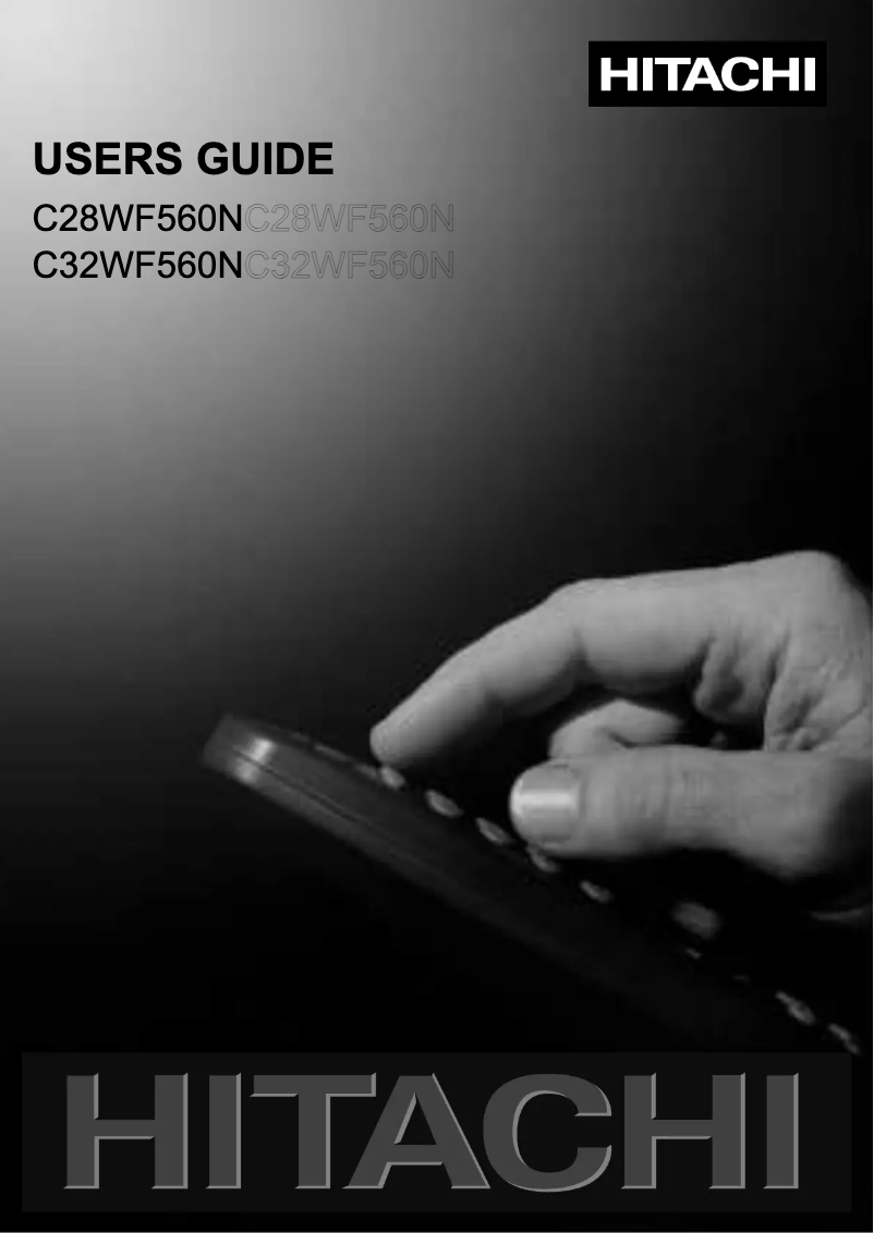 Page 1 de la notice Manuel utilisateur Hitachi C32WF560N