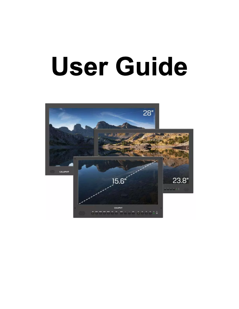 Page 1 de la notice Manuel utilisateur Lilliput BM280-4K