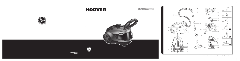 Page n°1 - Manuel utilisateur Hoover HydroPower HY72PET
