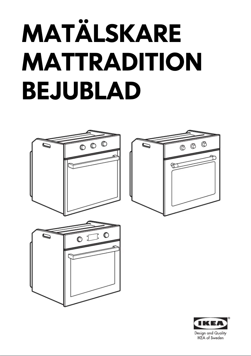 Page 1 de la notice Manuel utilisateur Ikea MATTRADITION 303.810.22