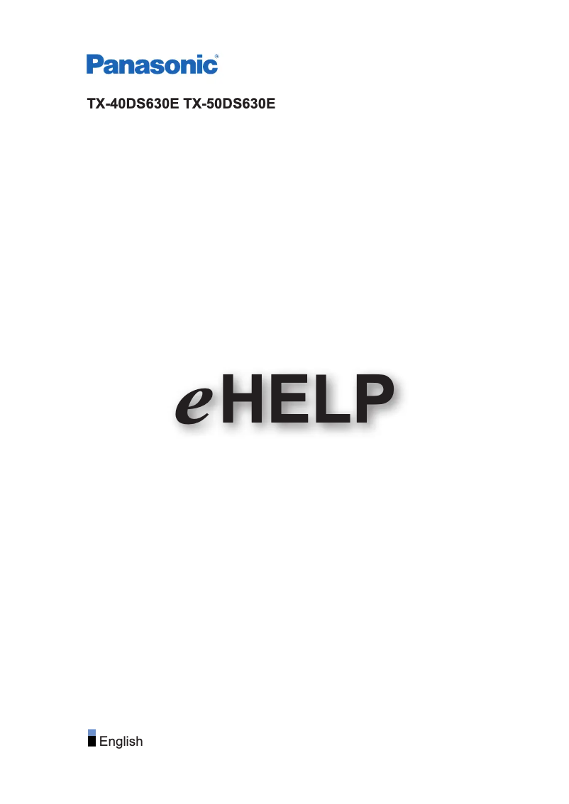 Página 1 del manual Manual de usuario Panasonic Viera TX-50DS630E