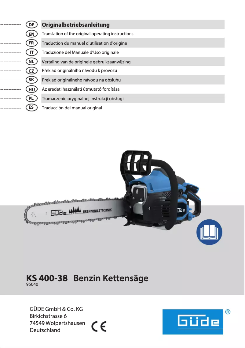 Image de la première page du manuel de l'appareil KS 400-38