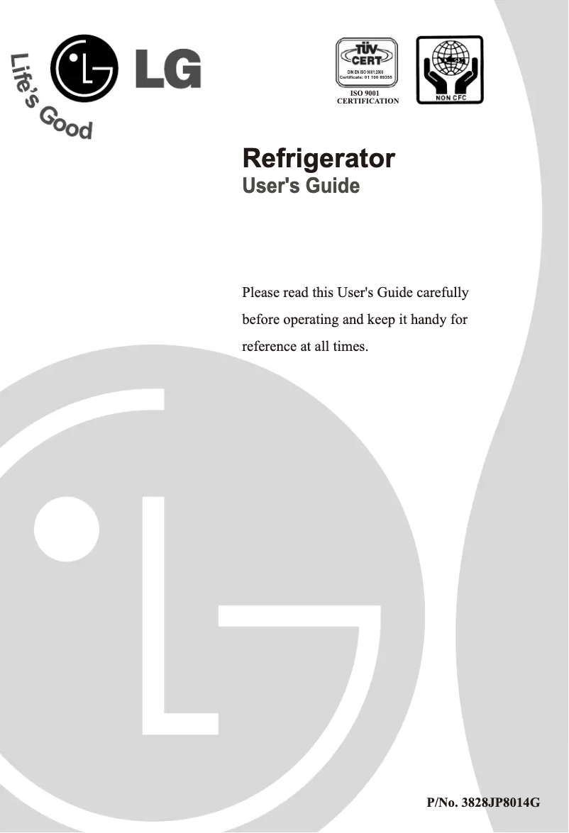 Image de la première page du manuel de l'appareil GN-U201CLS