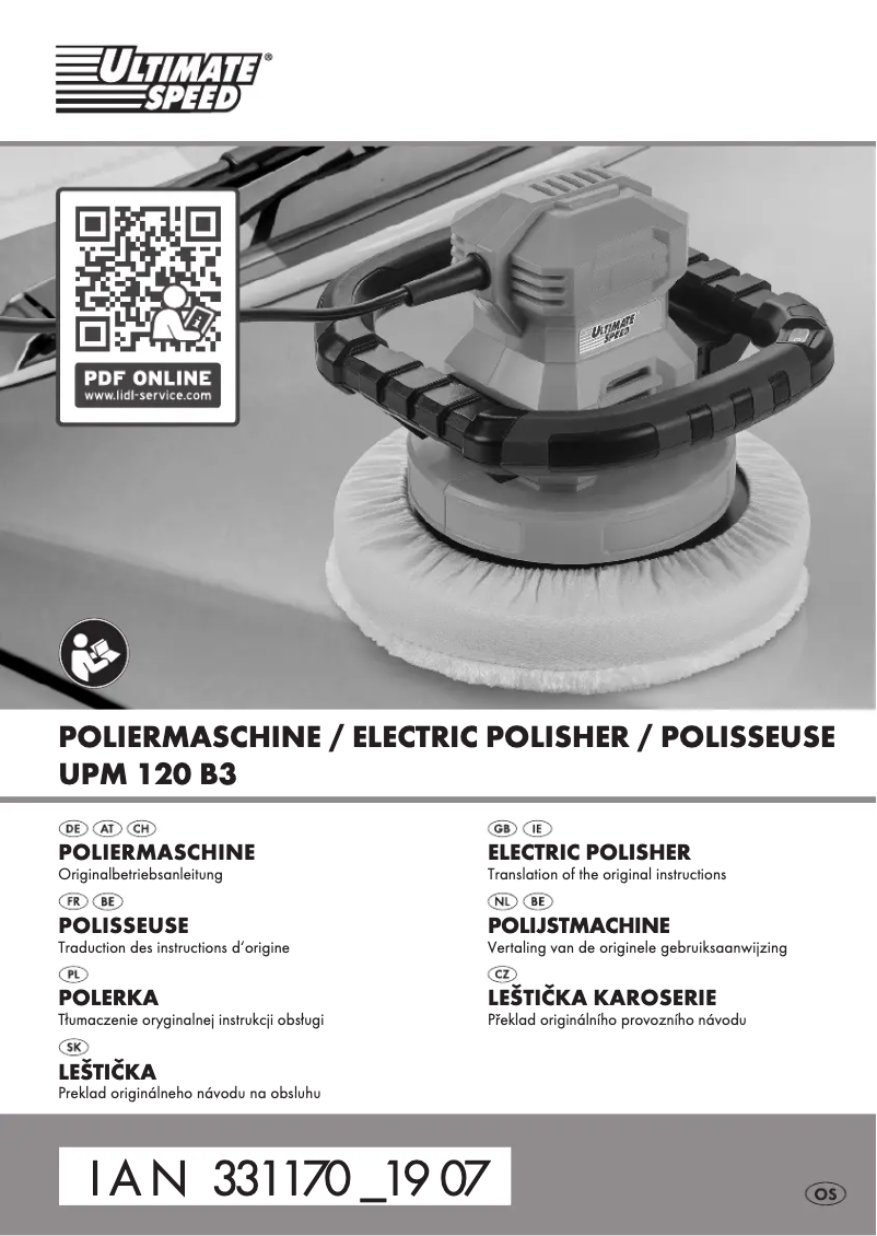 Page n°1 - Manuel utilisateur Ultimate Speed UPM 120 B3