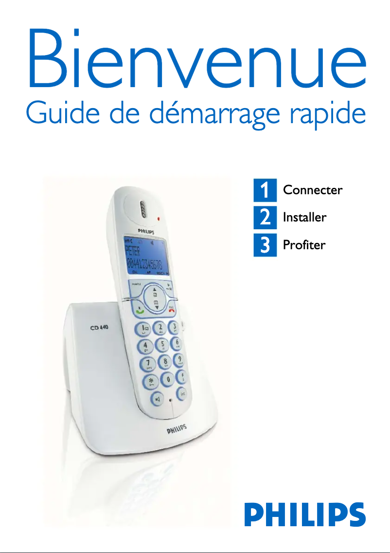 Página 1 del manual Guía de inicio rápido Philips CD4403S