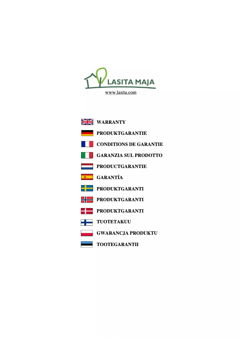 Page n°1 - Manuel utilisateur Lasita Maja Mosel 5