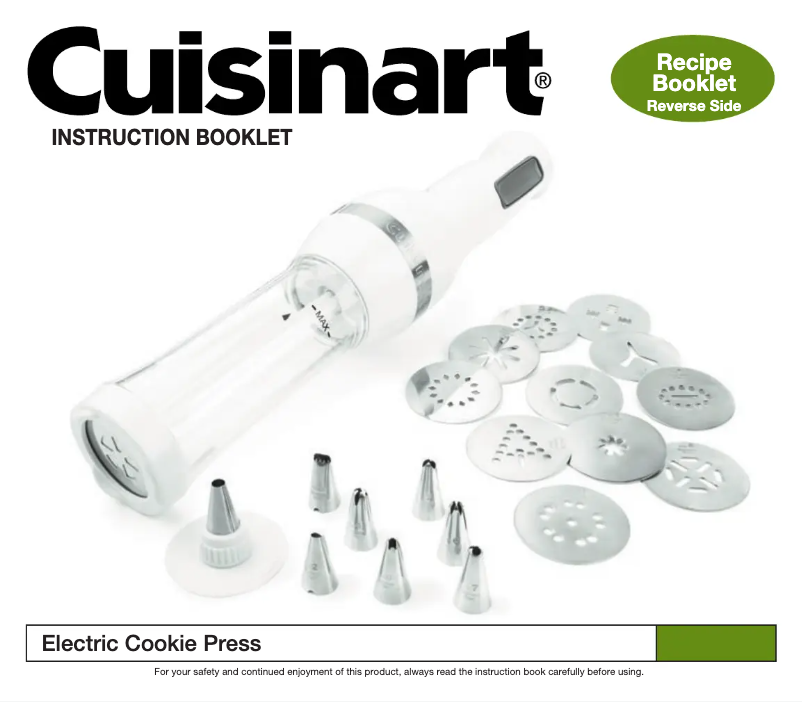 Page n°1 - Manuel utilisateur Cuisinart CCP-10