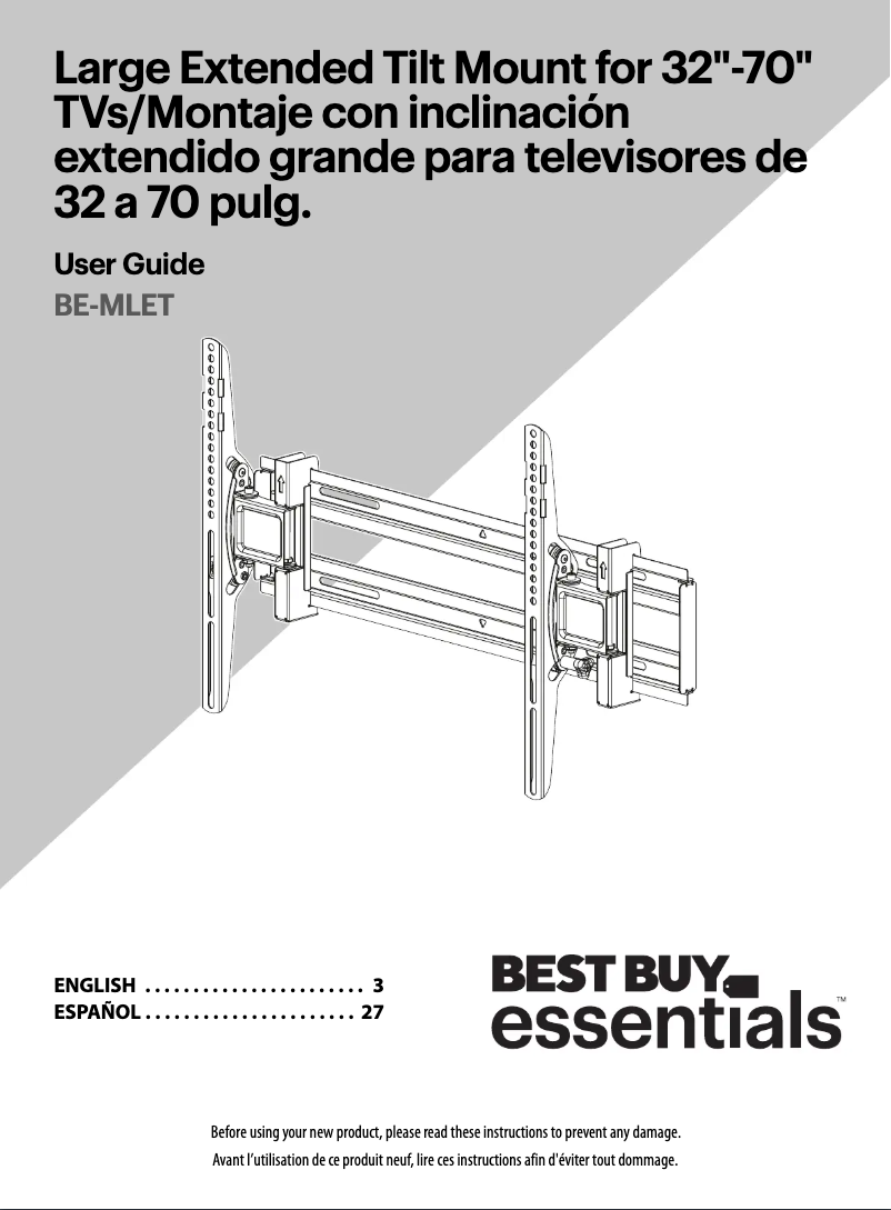 Page n°1 - Manuel utilisateur Best Buy BE-MLET