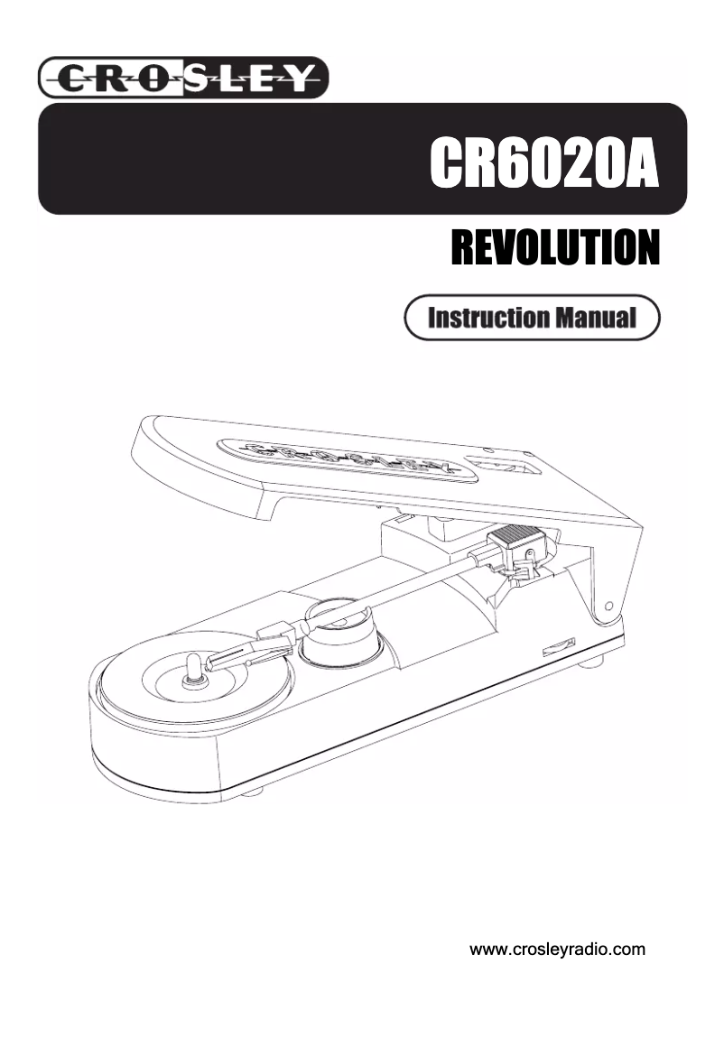 Page 1 de la notice Manuel utilisateur Crosley CR6020A Revolution