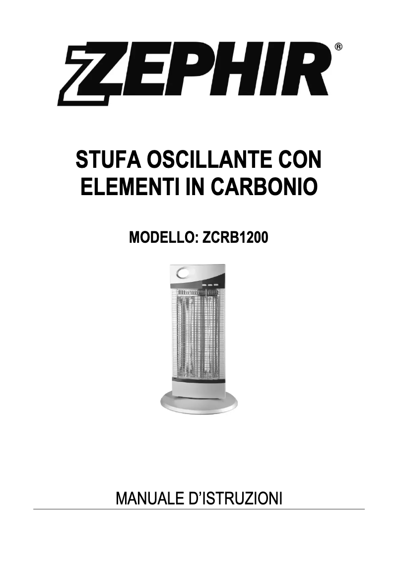 Image de la première page du manuel de l'appareil ZCRB1200