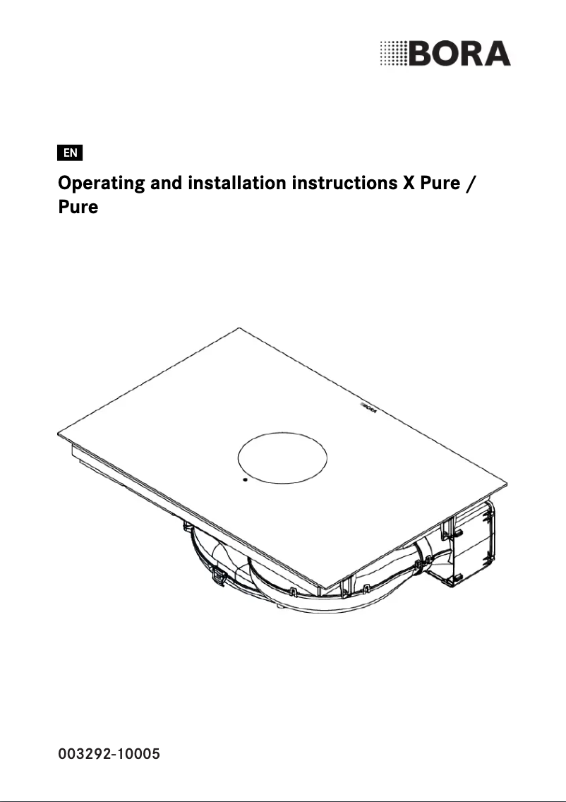 Page 1 de la notice Guide d'installation BORA X Pure