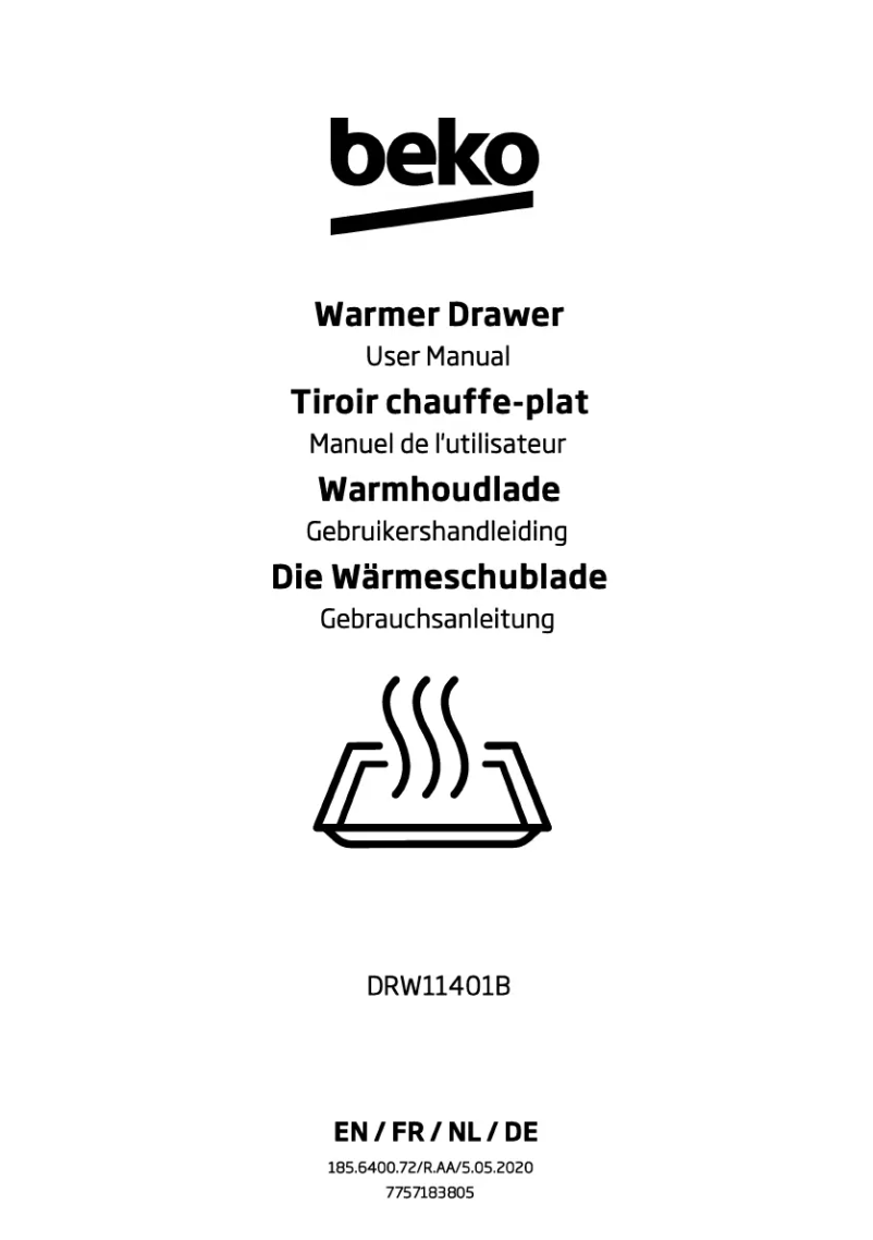 Image de la première page du manuel de l'appareil DRW11401B