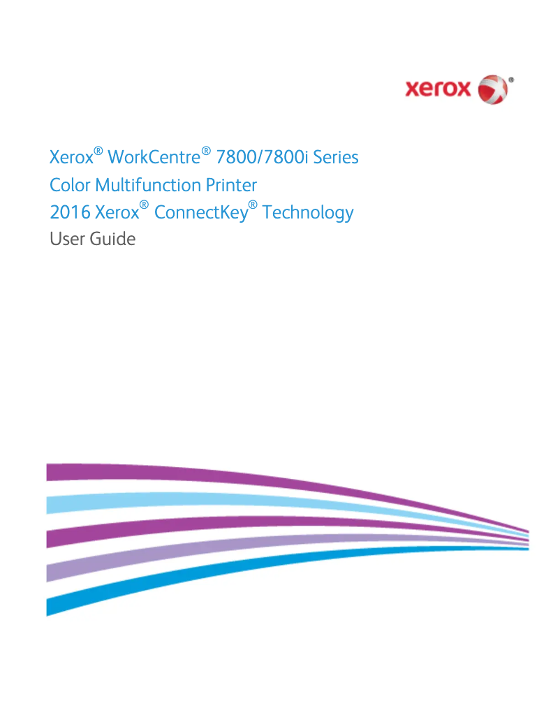 Page n°1 - Manuel utilisateur Xerox WorkCentre 7835
