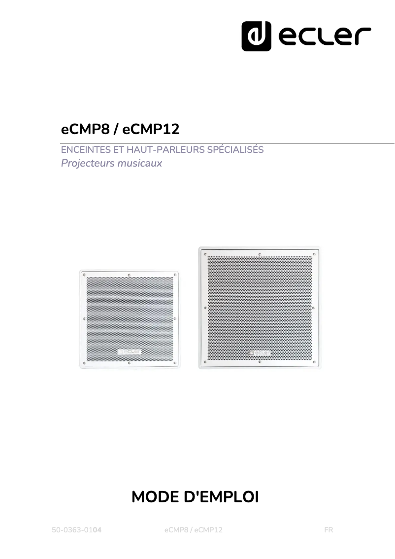 Imagen de la primera página del manual del dispositivo eCMP12