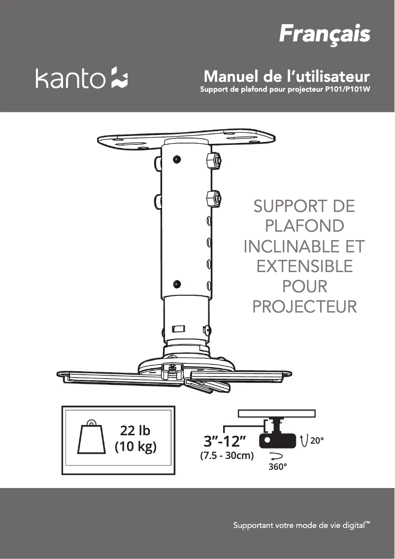 Página 1 del manual Manual de usuario Kanto P101