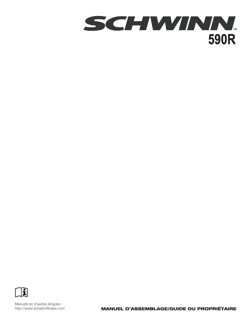 Page 1 de la notice Instructions / montage Schwinn 590R